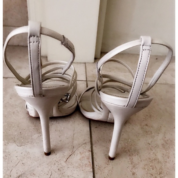 Herve Leger Lambskin Sandal Heels - Picture 3 of 5